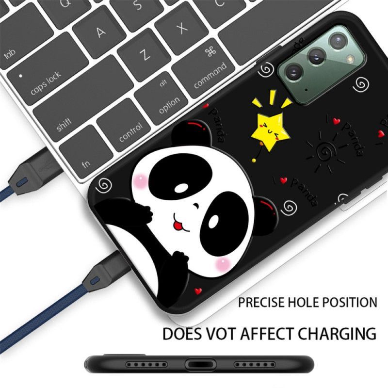 Κάλυμμα Samsung Galaxy Note 20 Αστέρι Panda σιλικόνης