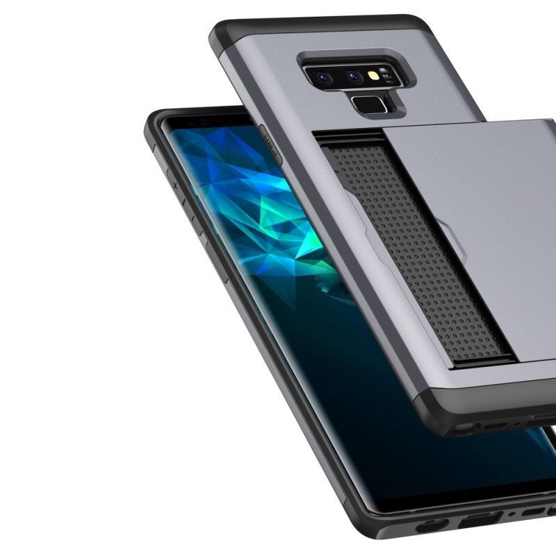 Κάλυμμα Samsung Galaxy Note 9 Μαύρο Άκαμπτη Φανταχτερή Θήκη Για Κάρτες Πρωτότυπος