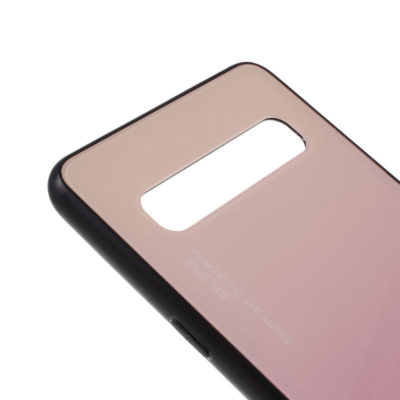 Κάλυμμα Samsung Galaxy S10 5G Κόκκινο Σκληρυμένο Γυαλί Να Είσαι Ο Εαυτός Σου