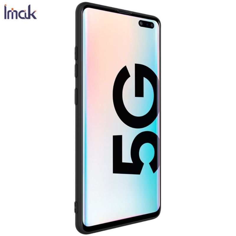 Κάλυμμα Samsung Galaxy S10 5G Μαύρο Uc-1 Σειράς Σιλικόνης Ματ Imak