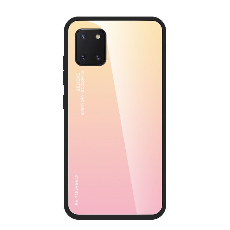 Κάλυμμα Samsung Galaxy S10 Lite Κόκκινο Σκληρυμένο Γυαλί Να Είσαι Ο Εαυτός Σου