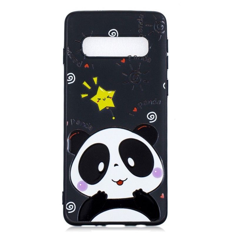 Κάλυμμα Samsung Galaxy S10 Plus Αστέρι Panda σιλικόνης