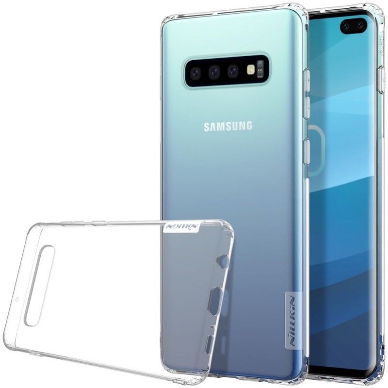 Κάλυμμα Samsung Galaxy S10 Plus Λευκό Διαφανές Νίλκιν Πρωτότυπος