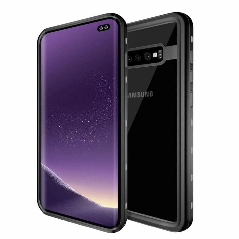 Κάλυμμα Samsung Galaxy S10 Plus Μαύρο Αδιάβροχη Κόκκινη Πιπεριά