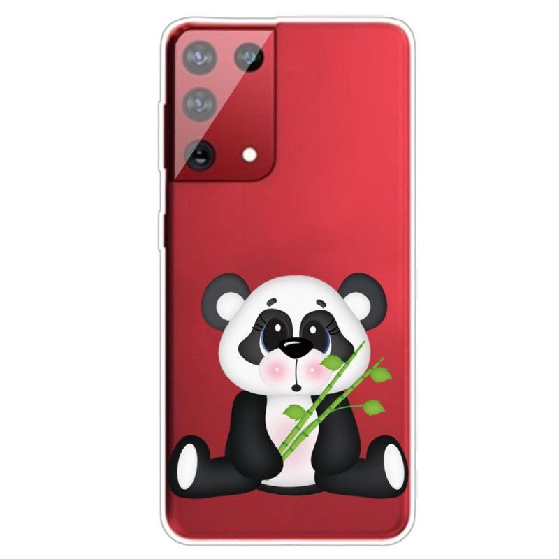 Κάλυμμα Samsung Galaxy S21 Ultra 5G Διάφανο Λυπημένο Panda