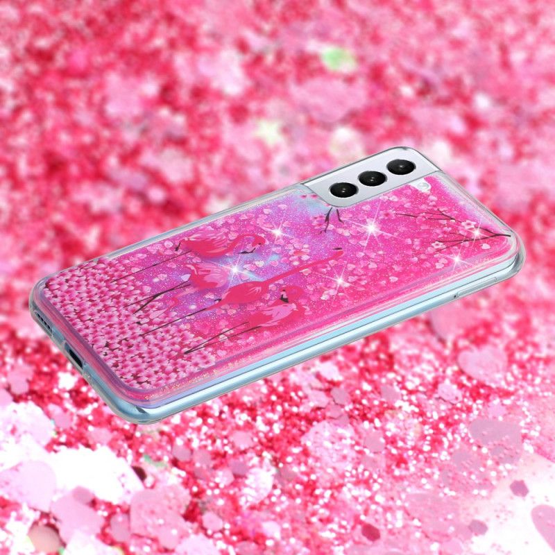 Κάλυμμα Samsung Galaxy S24 Plus 5g Bird Liquid Glitter Σιλικόνης