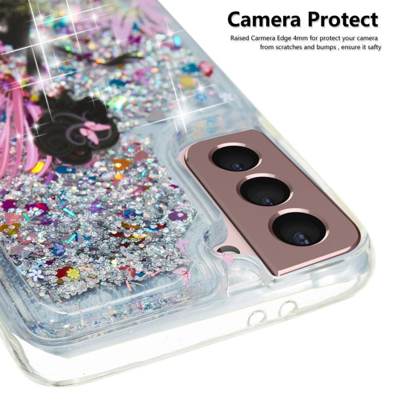 Κάλυμμα Samsung Galaxy S24 Plus 5g Young Girl Liquid Glitter