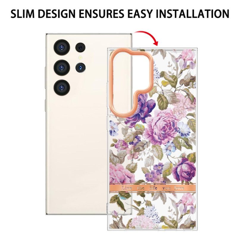 Κάλυμμα Samsung Galaxy S24 Ultra 5g Με Floral Pattern