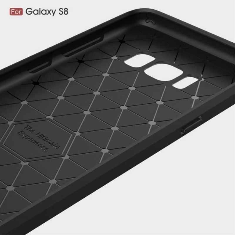 Κάλυμμα Samsung Galaxy S8 Μαύρο Βουρτσισμένη Ίνα Άνθρακα