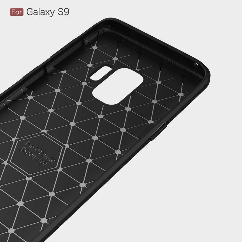 Κάλυμμα Samsung Galaxy S9 Μαύρο Βουρτσισμένη Ίνα Άνθρακα Πρωτότυπος