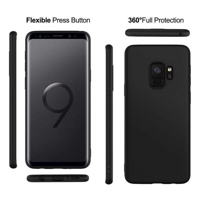 Κάλυμμα Samsung Galaxy S9 Μαύρο X-Level Υγρή Σιλικόνη Πρωτότυπος