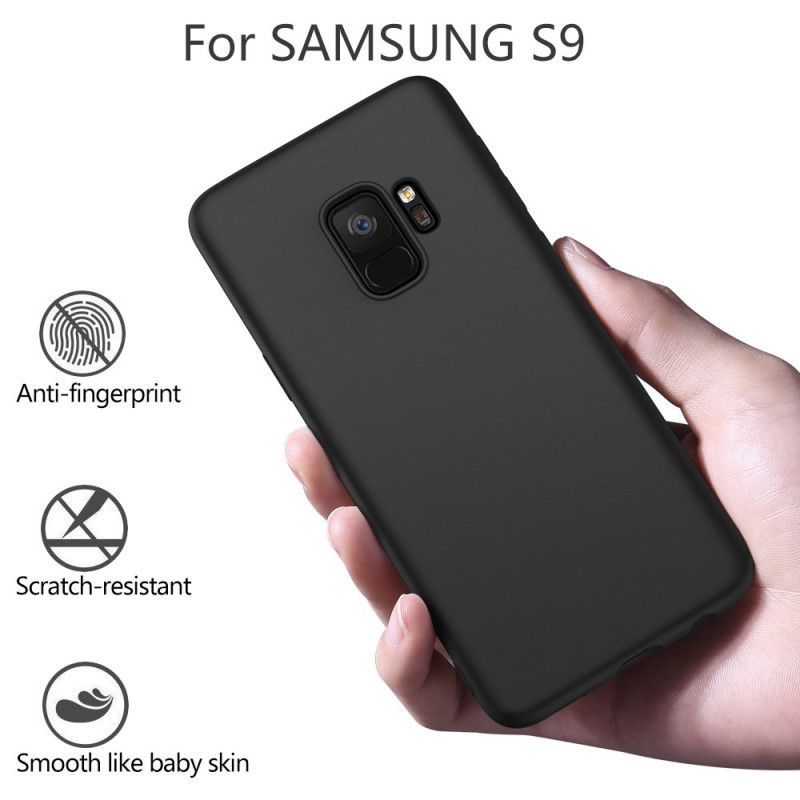 Κάλυμμα Samsung Galaxy S9 Μαύρο X-Level Υγρή Σιλικόνη Πρωτότυπος