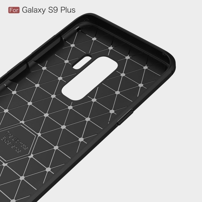 Κάλυμμα Samsung Galaxy S9 Plus Μαύρο Βουρτσισμένη Ίνα Άνθρακα