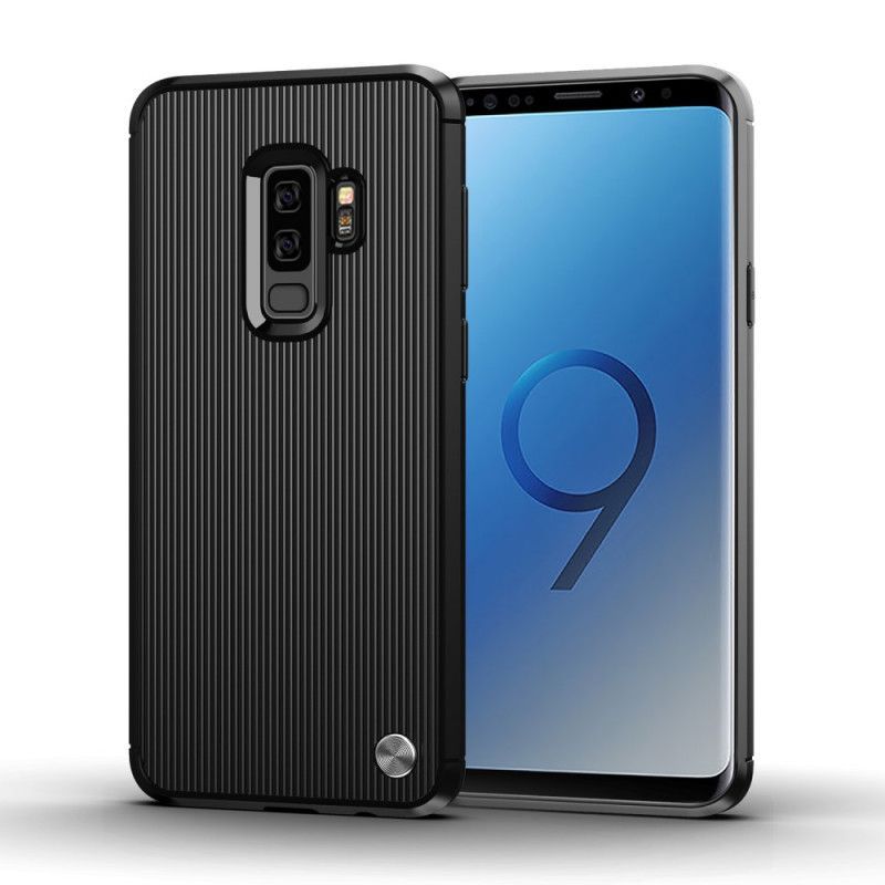 Κάλυμμα Samsung Galaxy S9 Plus Μαύρο Λεπτή Υφή