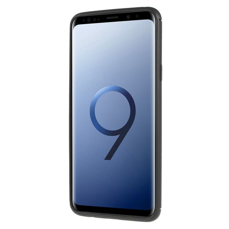 Κάλυμμα Samsung Galaxy S9 Plus Μαύρο Μαγνητικός Δακτύλιος Στήριξης σιλικόνης