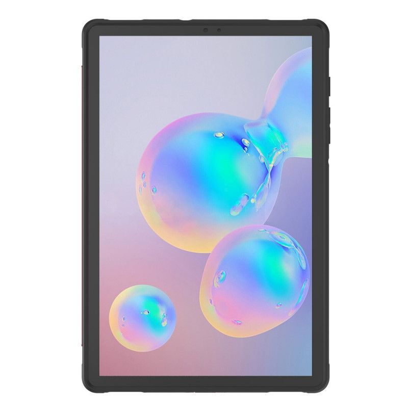 Κάλυμμα Samsung Galaxy Tab S6 Μαύρο Σούπερ Προστασία Με Ιμάντα Στήριξης σιλικόνης