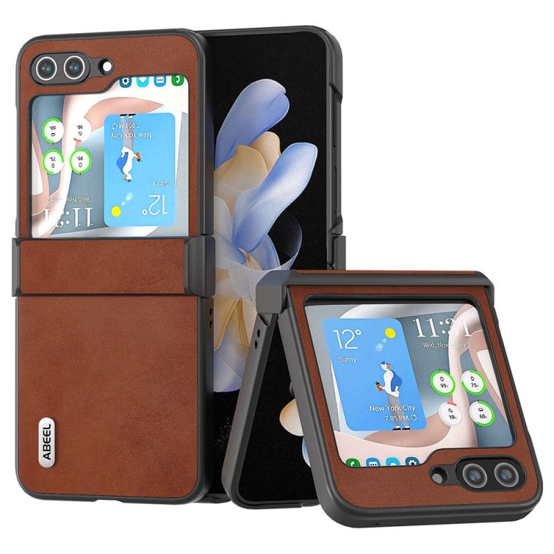 Κάλυμμα Samsung Galaxy Z Flip 6 Vintage Leather Style Abeel