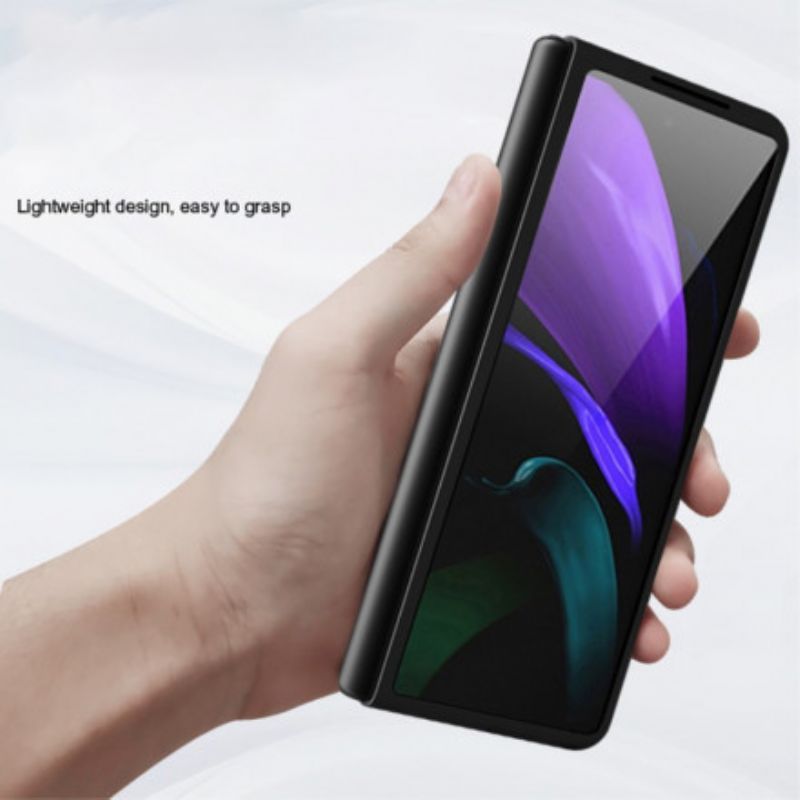 Κάλυμμα Samsung Galaxy Z Fold 3 5G Κόκκινο Γραμμή Ανθρακονήματος