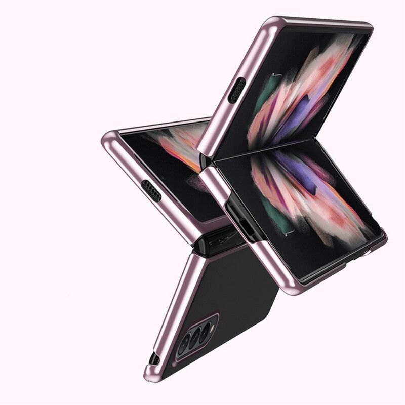 Κάλυμμα Samsung Galaxy Z Fold 3 5G Μαύρο Διαφανείς Μεταλλικές Άκρες