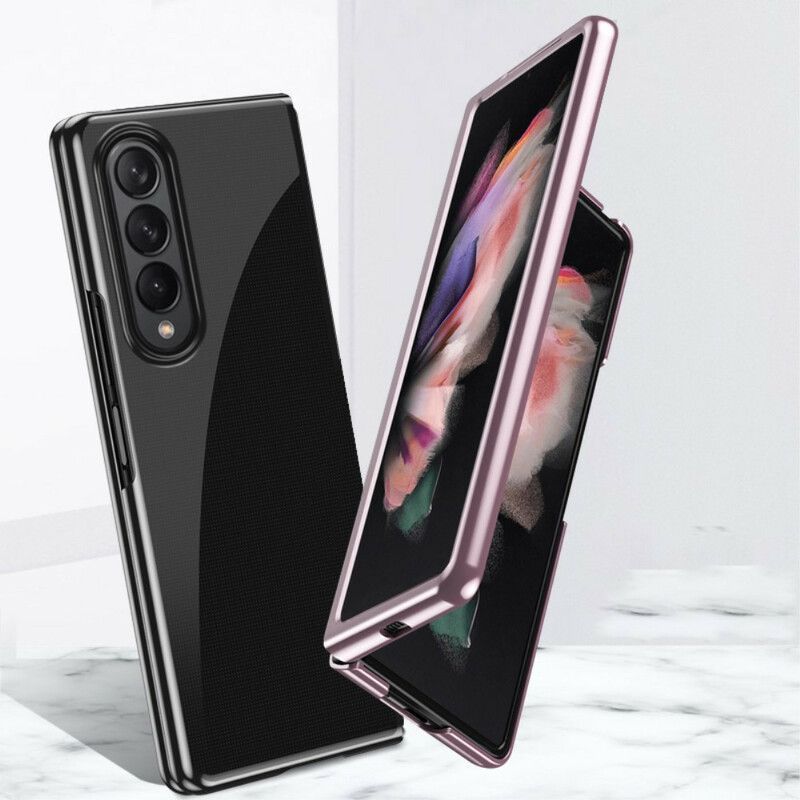 Κάλυμμα Samsung Galaxy Z Fold 3 5G Μαύρο Διαφανείς Μεταλλικές Άκρες