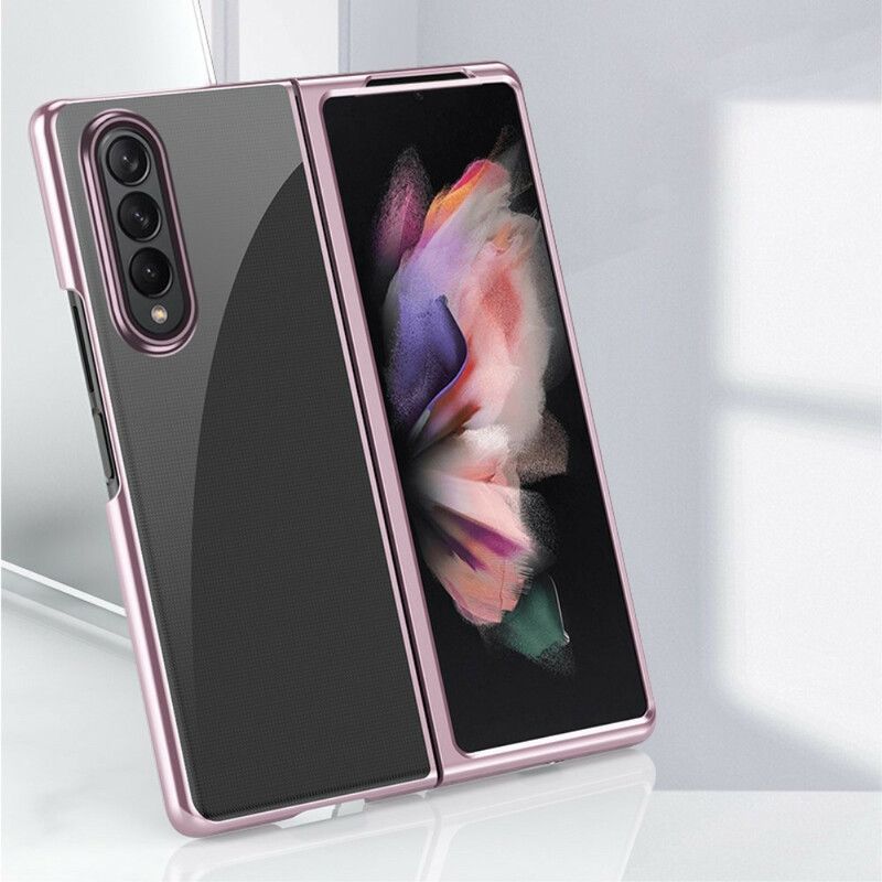 Κάλυμμα Samsung Galaxy Z Fold 3 5G Μαύρο Διαφανείς Μεταλλικές Άκρες