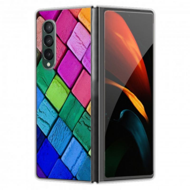 Κάλυμμα Samsung Galaxy Z Fold 3 5G Θήκες Κινητών Χρωματιστοί Κύβοι