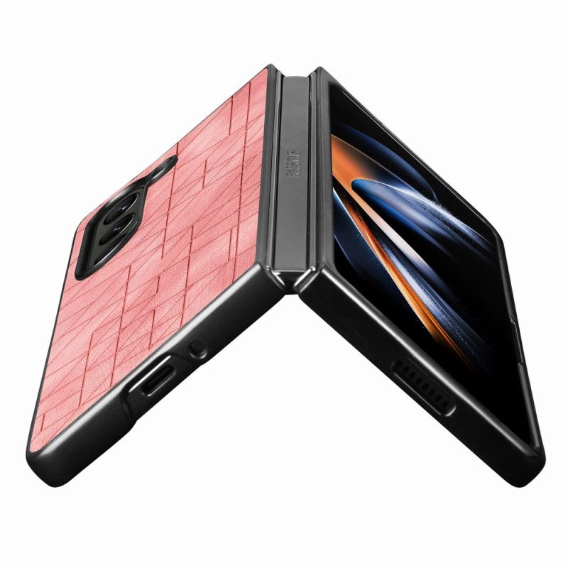 Κάλυμμα Samsung Galaxy Z Fold 5 Θήκες Κινητών Γεωμετρικά Μοτίβα Από Ψεύτικο Δέρμα