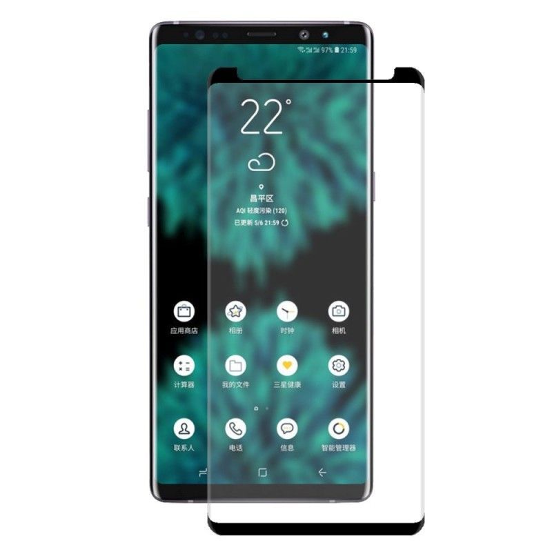 Κυρτή 3D Προστασία Από Σκληρυμένο Γυαλί Samsung Galaxy Note 9 Μαύρο