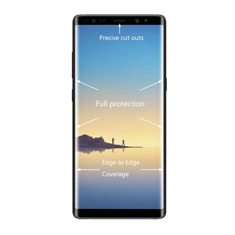 Προστασία Από Σκληρυμένο Γυαλί Samsung Galaxy Note 8 Μαύρο