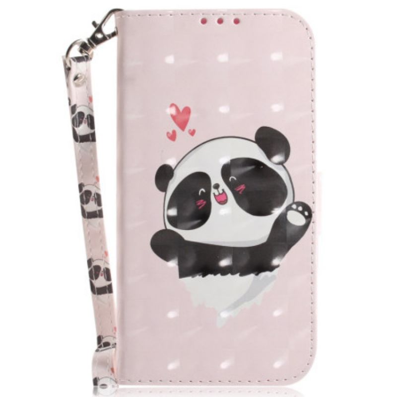 Θηκη Κινητου Samsung Galaxy S24 Plus 5g Panda Love With Strap