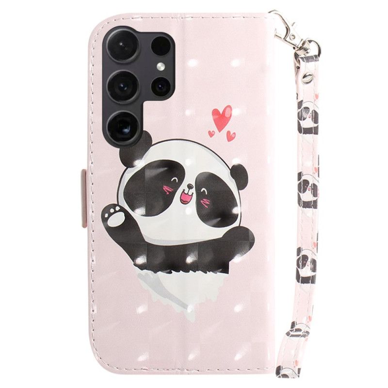 Θηκη Κινητου Samsung Galaxy S24 Ultra 5g Θήκες Κινητών Panda Love With Strap