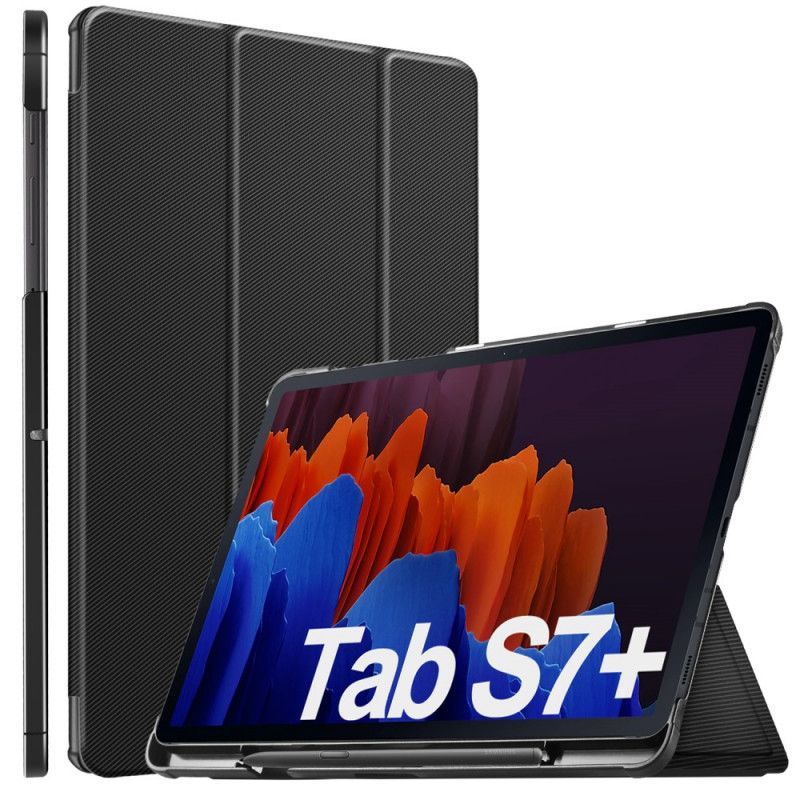 Τριπλή Έξυπνη Θήκη Με Θήκη Για Στυλό Samsung Galaxy Tab S7 Plus