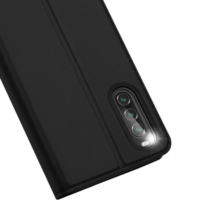 δερματινη θηκη Sony Xperia 10 II Μαύρο Skin Pro Dux Ducis