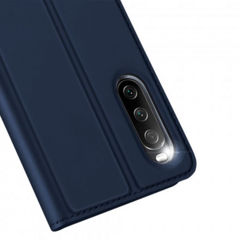 δερματινη θηκη Sony Xperia 10 III Μαύρο Skin Pro Dux Ducis