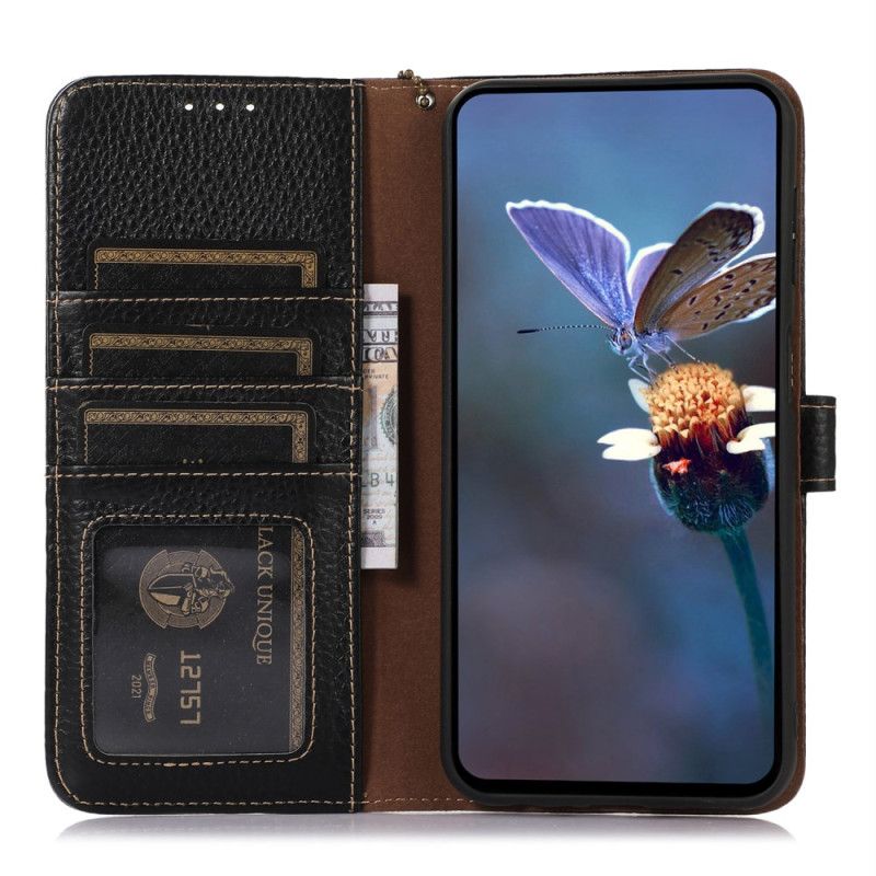 Δερματινη Θηκη Sony Xperia 10 Vi Rfid Blocking Και Litchi Texture