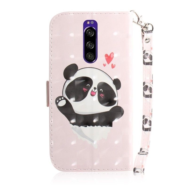 Κάλυμμα Folio Sony Xperia 1 Panda Love Λουράκι