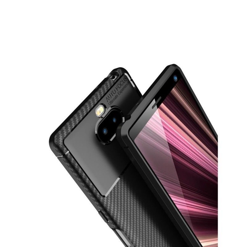 Κάλυμμα Για Sony Xperia 10 Σκούρο Μπλε Εξαιρετικά Λεπτός Άνθρακας