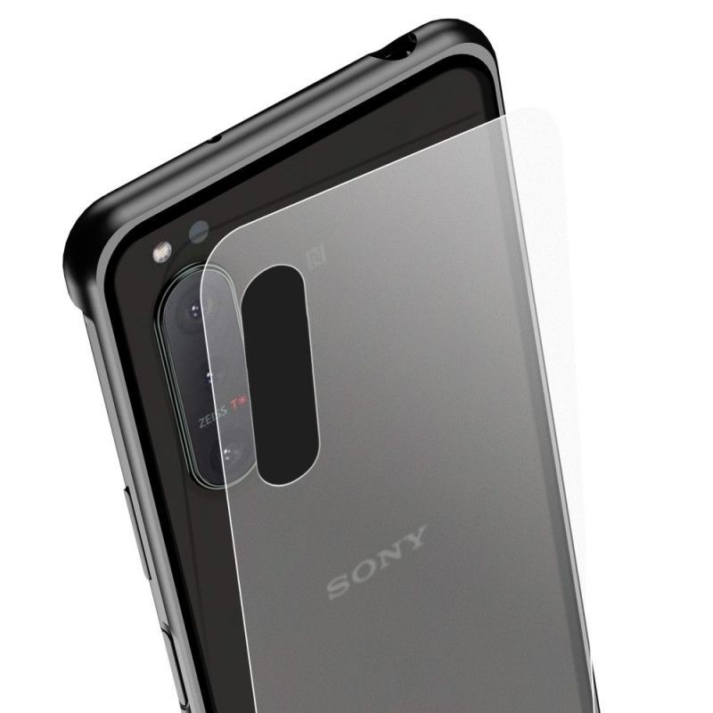 Κάλυμμα Για Sony Xperia 5 II Μαύρο Μεταλλική Άκρη Lenuo