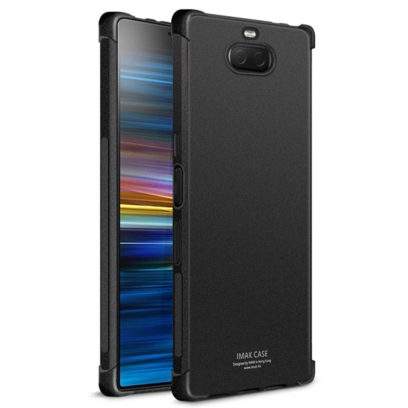 Κάλυμμα Sony Xperia 10 Μαύρο Imak Αίσθηση Δέρματος