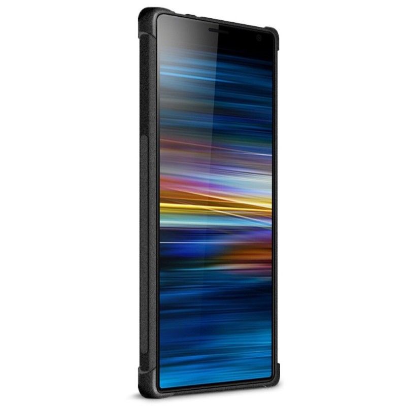 Κάλυμμα Sony Xperia 10 Μαύρο Imak Αίσθηση Δέρματος