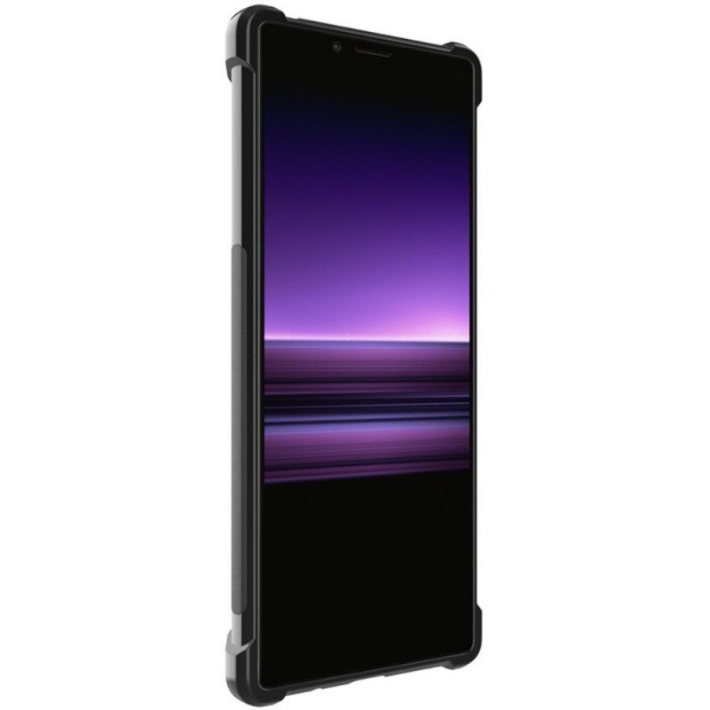 Κάλυμμα Sony Xperia 5 Θήκες Κινητών Imak Βουρτσισμένο Ανθρακόνημα