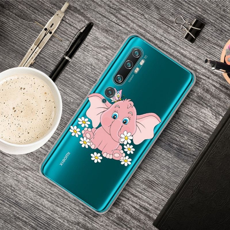 Case Xaiomi Mi Note 10 / Note 10 Pro Transparent Pink Elephant