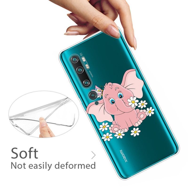 Case Xaiomi Mi Note 10 / Note 10 Pro Transparent Pink Elephant