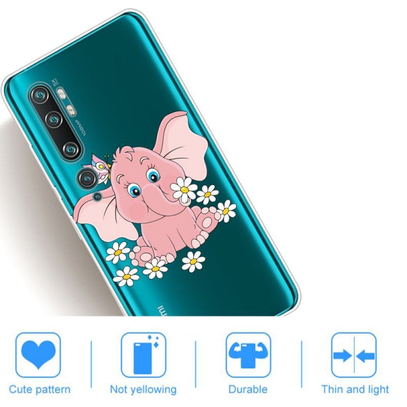 Case Xaiomi Mi Note 10 / Note 10 Pro Transparent Pink Elephant