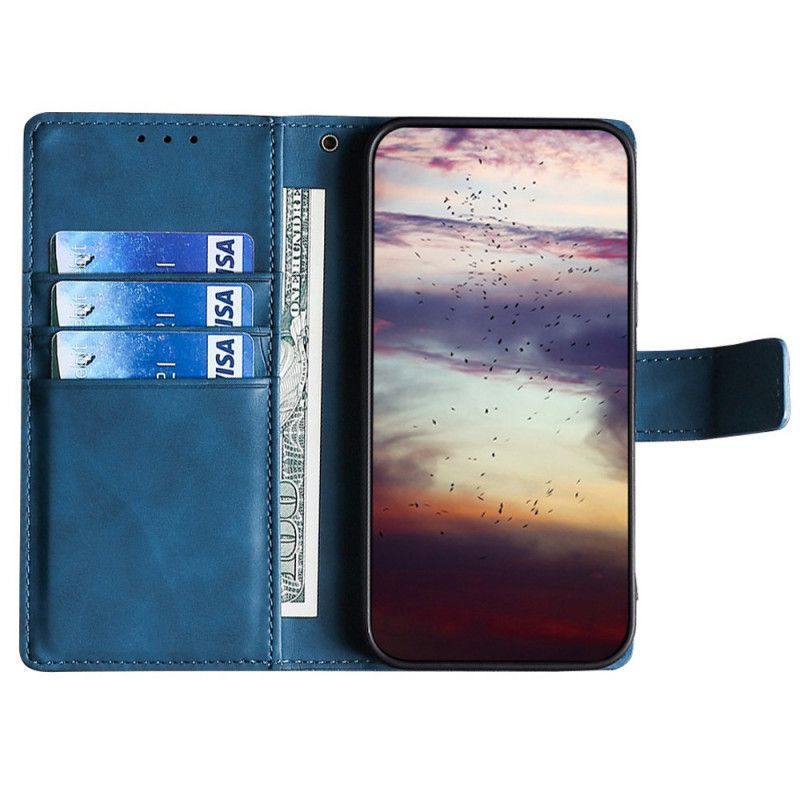 δερματινη Κάλυμμα Για Xiaomi Redmi Note 11 Pro / Note 11 Pro Plus Μαύρο Κροκόδειλος Που Αγγίζει Το Δέρμα