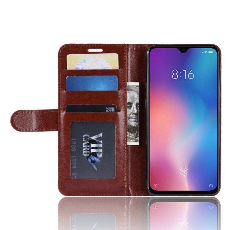 δερματινη Κάλυμμα Xiaomi Mi 9 SE Μαύρο Εξαιρετικά Συνθετικό Δέρμα σιλικόνης