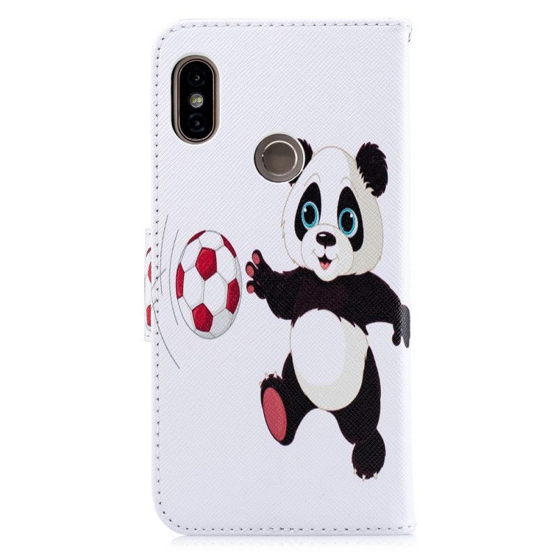 δερματινη Κάλυμμα Xiaomi Redmi Note 5 Πόδι Panda σιλικόνης