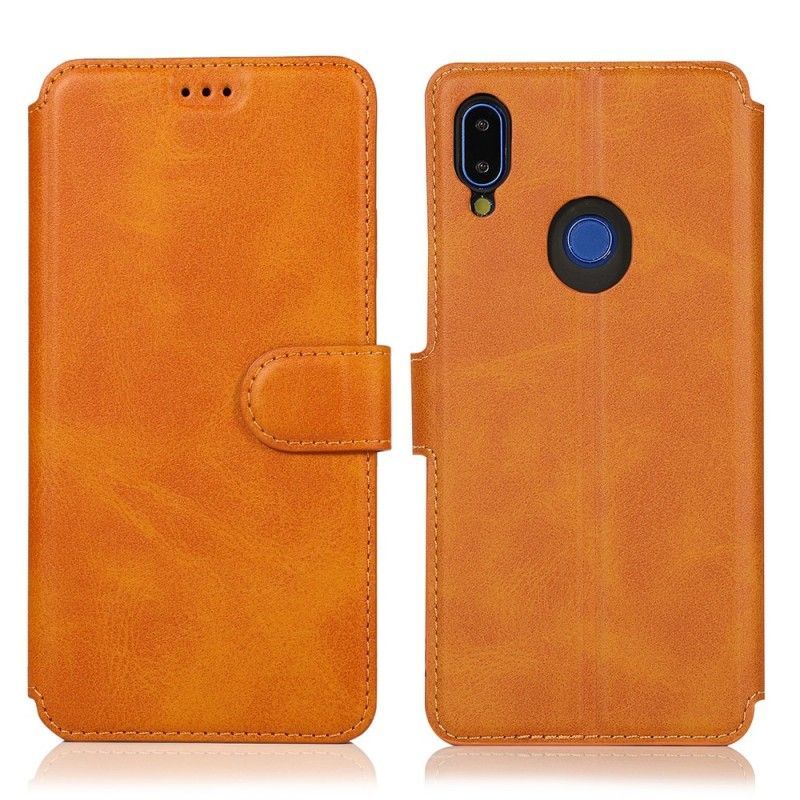 δερματινη Κάλυμμα Xiaomi Redmi Note 7 Μαύρο Ακραίο Δερμάτινο Εφέ σιλικόνης