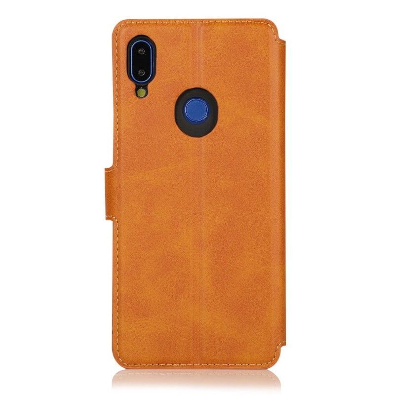 δερματινη Κάλυμμα Xiaomi Redmi Note 7 Μαύρο Ακραίο Δερμάτινο Εφέ σιλικόνης