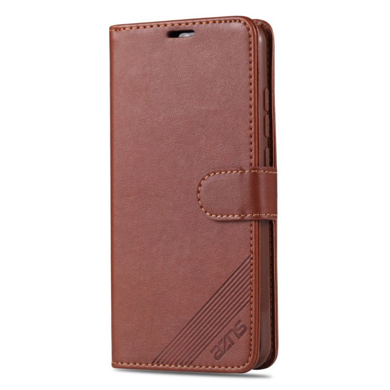 δερματινη Κάλυμμα Xiaomi Redmi Note 8T Μαύρο Azns Faux Leather